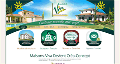 Desktop Screenshot of maisons-viva.fr