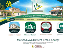 Tablet Screenshot of maisons-viva.fr